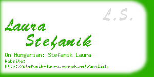 laura stefanik business card